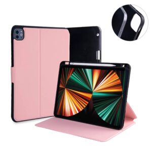 Fonu SmartCover Hoes iPad Pro 12.9 2020 – Pencilhouder – Roze