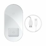 Baseus Simple Pro 2in1 15W Wireless Charger Smartphone en AirPods - Wit cross-sell thumbnail