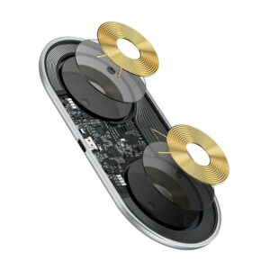 Baseus Simple Pro 2in1 15W Wireless Charger Smartphone en AirPods - Wit 4