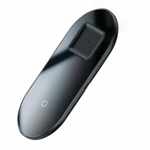 Baseus Simple Pro 2in1 15W Wireless Charger Smartphone en AirPods - Zwart 4