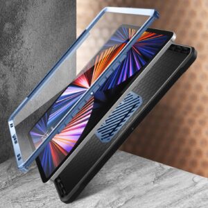 SUPCASE Unicorn Beetle Pro iPad Pro - 2021 - Pencil houder - Blauw 3