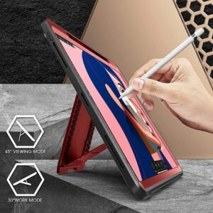 SUPCASE Unicorn Beetle Pro iPad Pro - 2021 - Pencil houder - Rood 2