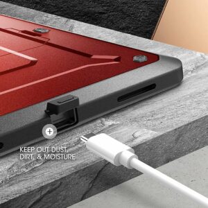 SUPCASE Unicorn Beetle Pro iPad Pro - 2021 - Pencil houder - Rood 4