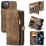 variatie Caseme vintage Portemonnee Hoesje iPhone 13 – Bruin