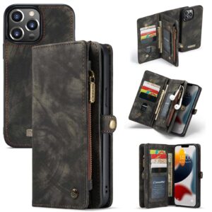 Caseme Vintage Portemonnee Hoesje iPhone 13 Pro - Zwart 1