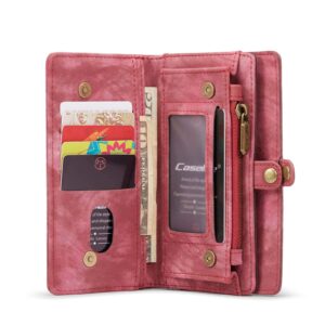 Caseme Vintage Portemonnee Hoesje iPhone 13 - Rood 4