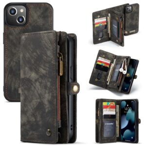 Caseme Vintage Portemonnee Hoesje iPhone 13 - Zwart 1