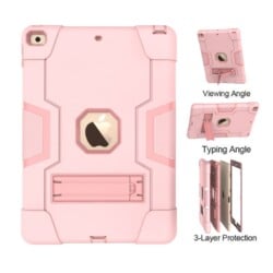 Shockproof Standcase Hoes iPad 7 - iPad 8 - iPad 9 - 10.2 inch - Roze