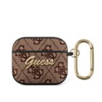 variatie Guess 4G Script Logo AirPods 3 Case – Brown