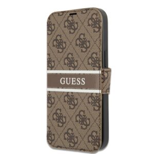 GUESS 4G Stripe Logo Bookcase iPhone 13 - Bruin 2