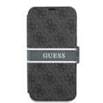 variatie Guess 4G Stripe Logo Bookcase iPhone 13 – Grijs