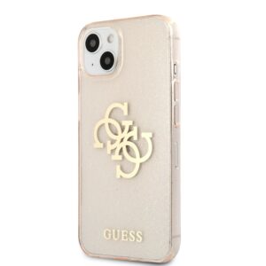 GUESS Glitters Backcover iPhone 13 Hoesje - Goud 2