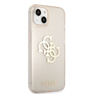 GUESS Glitters Backcover iPhone 13 Hoesje - Goud 4