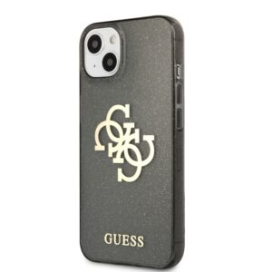 GUESS Glitters Backcover iPhone 13 Hoesje - Zwart 2