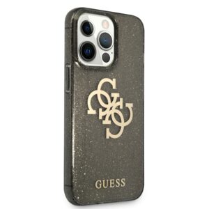 GUESS Glitters Backcover iPhone 13 Pro Hoesje - Zwart 4