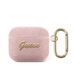 variatie Guess Saffiano Logo AirPods 3 Case – Pink