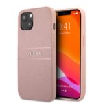 variatie Guess Saffiano PU Leather Backcover iPhone 13 Hoesje – Roze
