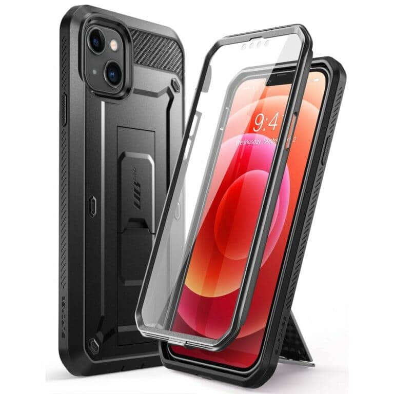 Supcase Hoesje Extreme Protection met Screen Protector iPhone 13 - Zwart