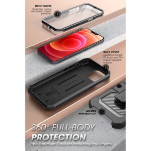 SUPCASE Backcase Met Screen Protector iPhone 13 Mini Hoesje - Zwart4