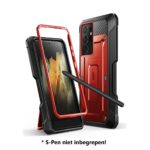 variatie Supcase S-pen houder Samsung S21 Ultra – Rood