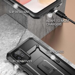 SUPCASE Volledig Dekkend Hoesje Met Screen Protector Samsung A12 - Zwart 3