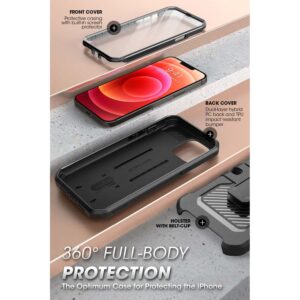 SUPCASE Volledige Bescherming Cae Met Screen Protector iPhone 13 Pro - Zwart 4