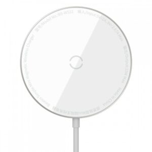 Baseus Simple Mini Magnetische MagSafe Lader - 15W - Wit 2