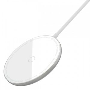 Baseus Simple Mini Magnetische MagSafe Lader - 15W - Wit 4