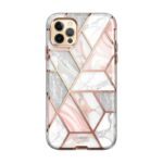 Cosmo 360 Backcover Hoesje met Screen Protector iPhone 13 Pro Max – Marble Wit - 1