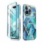 variatie Cosmo 360 Backcover Hoesje met Screen Protector iPhone 13 Pro – Marble Ocean