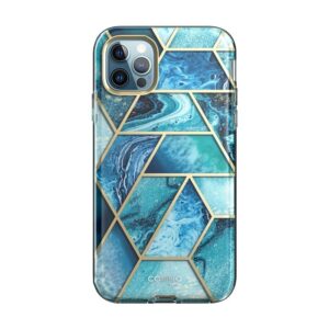 COSMO 360° Backcover Hoesje Met Screensaver iPhone 13 Pro Max - Marble Ocean 2