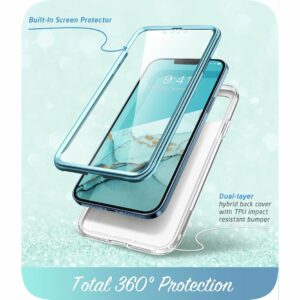 COSMO 360° Backcover Hoesje Met Screensaver iPhone 13 Pro Max - Marble Ocean 3