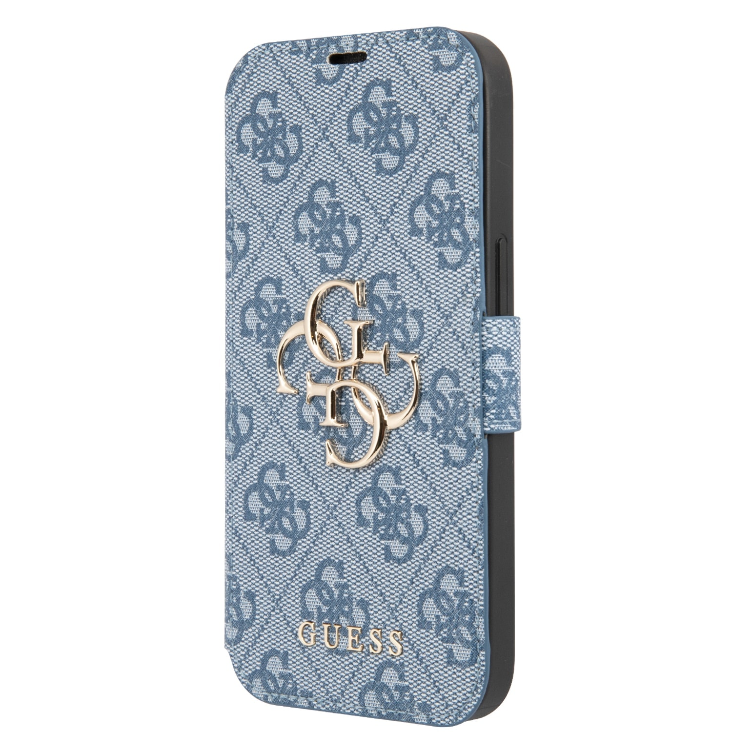 GUESS Golden Logo Bookcase iPhone 13 - Blauw 1
