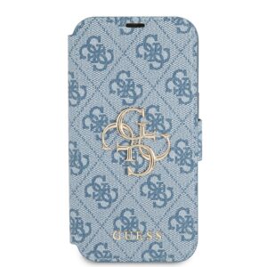 GUESS Golden Logo Bookcase iPhone 13 - Blauw 2