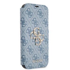 GUESS Golden Logo Bookcase iPhone 13 - Blauw 3