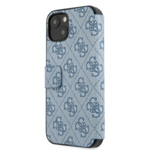 GUESS Golden Logo Bookcase iPhone 13 - Blauw 4
