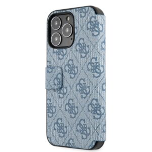 GUESS Golden Logo Bookcase iPhone 13 - Blauw 7