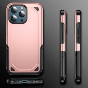 Hybrid Armor Backcover Hoesje iPhone 13 Pro - Roségoud 2