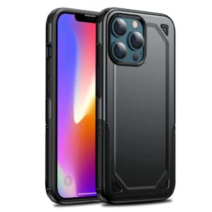 Hybrid Armor Backcover Hoesje iPhone 13 Pro Max – Zwart