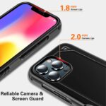 Hybrid Armor Backcover Hoesje iPhone 13 Pro Max – Zwart - 1