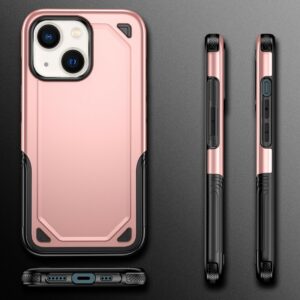 Hybrid Armor Backcover Hoesje iPhone 13 - Roségoud 2