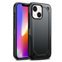 Hybrid Armor Backcover Hoesje iPhone 13 - Zwart