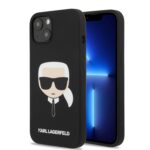 variatie Karl Lagerfeld Silicone Karl iPhone 13 Hoesje – Zwart