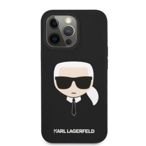 KARL LAGERFELD Silicone KARL iPhone 13 Pro Hoesje - Zwart 3