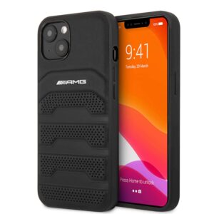Mercedes AMG Genuine Leather Perforated iPhone 13
