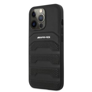 MERCEDES AMG Genuine Leather Perforated iPhone 13 Pro 2