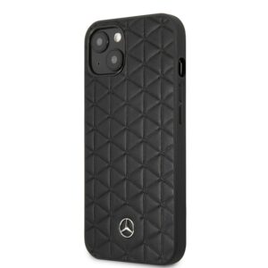 MERCEDES BENZ Genuine Leather Quilted Mini Stars iPhone 13 Hoesje 2