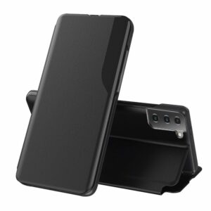 Premium Clear View Case Samsung Galaxy S21 – Zwart