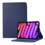 variatie iPad Mini 6 Hoes – Mini 6 Cover – Mini 6 Case – Bookcase – Hoesje – 8.3 Inch – Met Standaard – 360 Draaibaar – Roterend – Donkerblauw