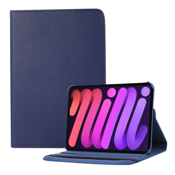 360 Bookcase Hoesje iPad Mini 6 (2021) - 8.3 inch - Donkerblauw 1